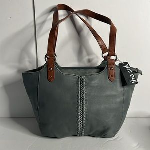 NWT The Sak Bolinas Leather Satchel
Color dusty blue